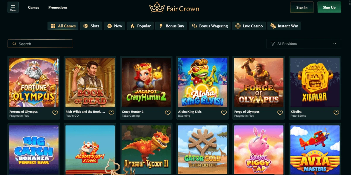 Fair Crown lobby screenshot